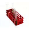 Bel-Art No-Wire Test Tube Rack;For 16-20MM Tubes, 40 Places, Red